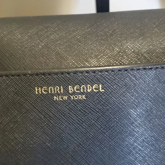 Henri Bendel Black Crossbody Bag with Gold Chain - Picture 5 of 14